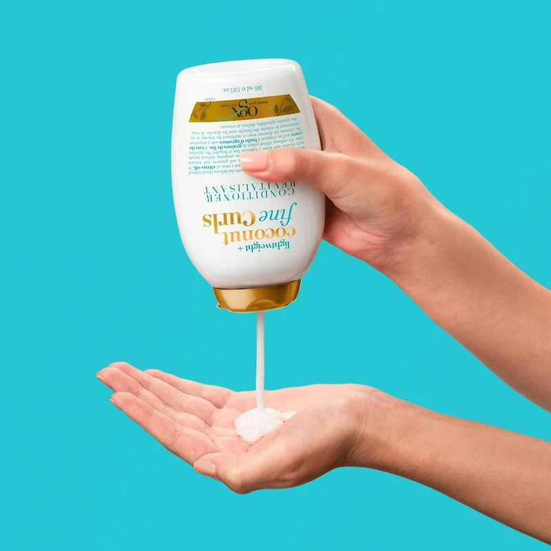 Lightweight + Coconut Fine Curls Conditioner, Lightweight, Coconut Water Conditioner