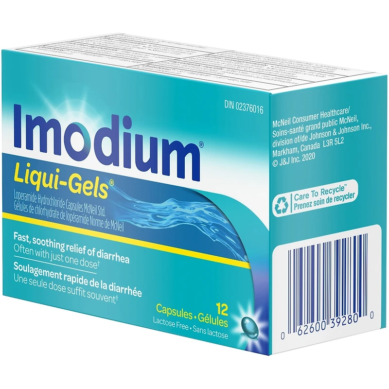 IMODIUM LIQUI-GELS 12 gélules
