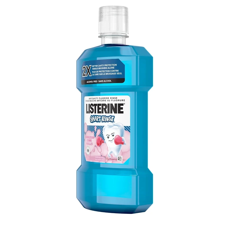 Smart Rinse Kids Mouthwash, Bubble Gum, Alcohol-Free, 500mL