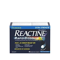 Reactine Rapid Dissolve Allergy Relief, Extra Strength, 48 Tablets