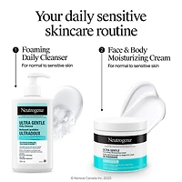 Daily Foaming Facial Cleanser, Makeup Remover Face Wash, Ultra Gentle