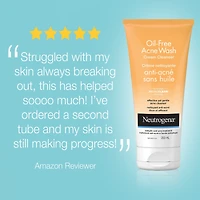Oil-Free Acne Wash Cream Cleanser