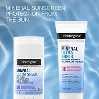 Lotion Écran solaire Mineral Ultra sheer Sec au toucher, FPS 30