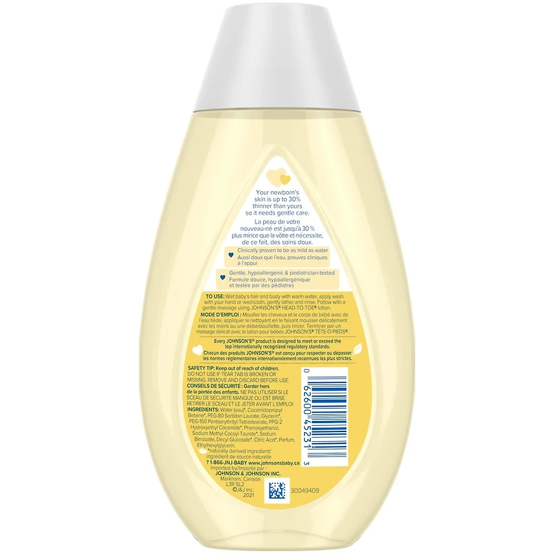 Nettoyant et shampooing pour bébés TÊTE-O-PIEDS
