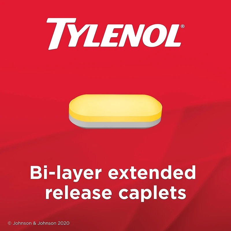 Muscle & Body Pain Relief- Acetaminophen 650 mg - Fast Acting - Bi-Layer Caplets