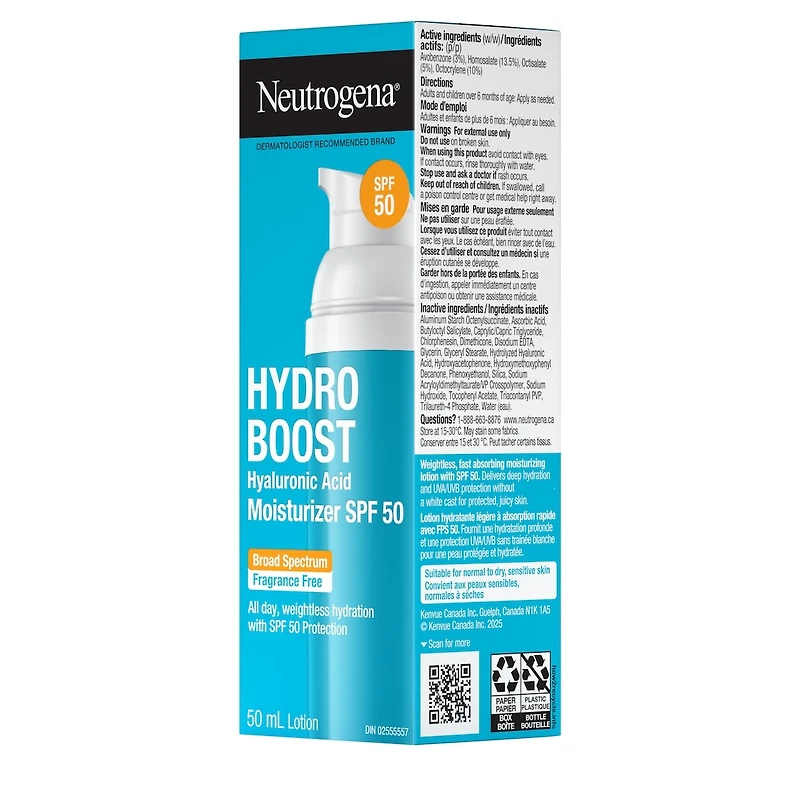 Hydro Boost Hyaluronic Acid Moisturizer SPF 50
