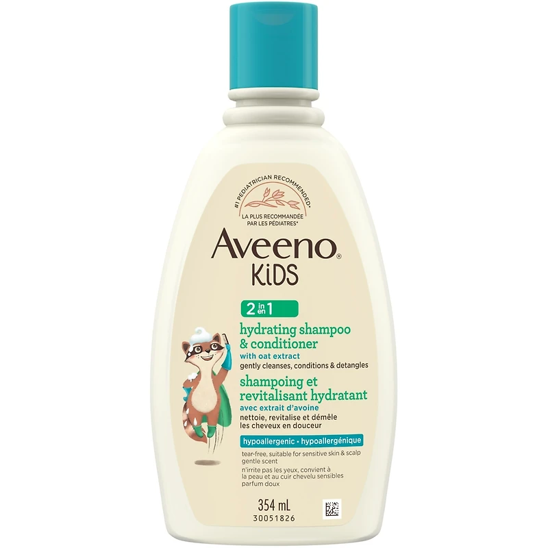 Shampoing et revitalisant hydratant 2 en 1 pour enfants