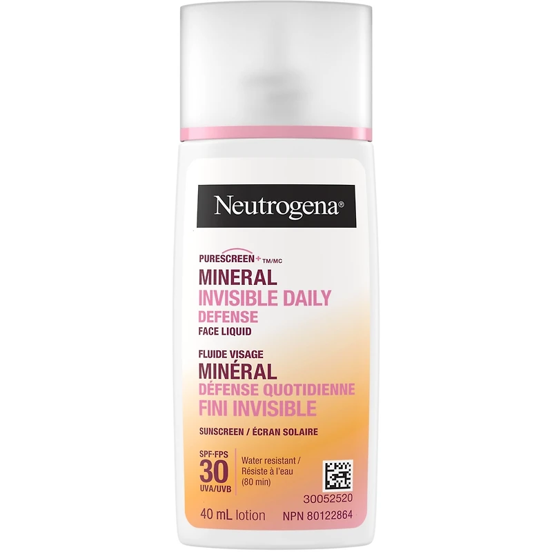 Fluide minéral visage Défense quotidienne Fini invisible , FPS 30