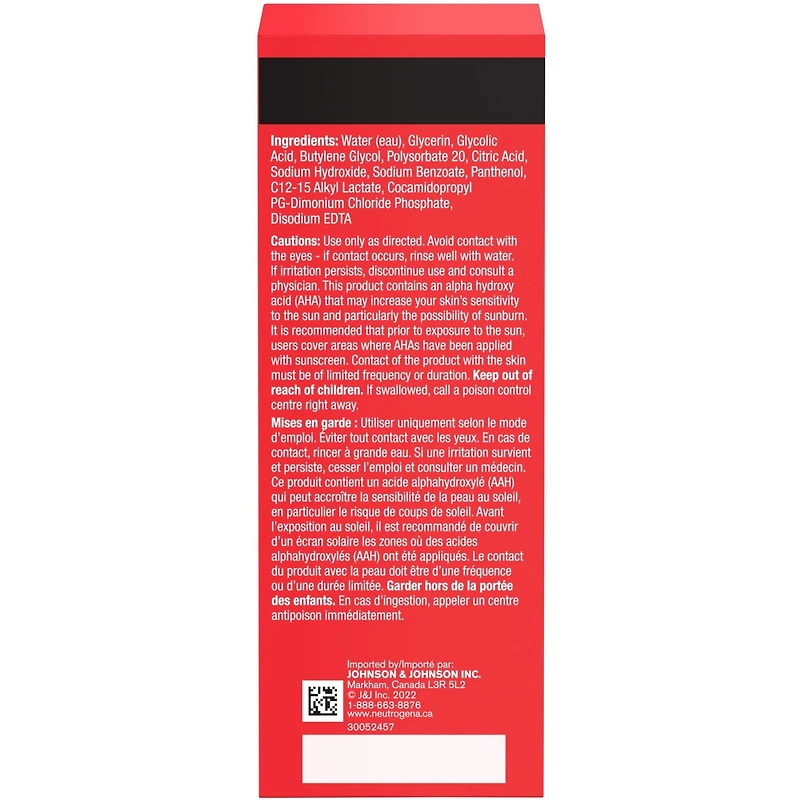 Soin exfoliant Liquide Texture irrégulière