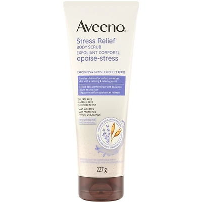Stress Relief Body Scrub, Oatmeal, Lavender, Stress Relief, Cleansing Exfoliator