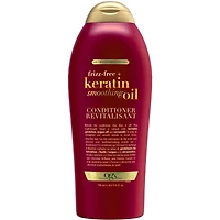 Revitalisant fortifié Keratin Smoothing Oil pour cheveux frisottants