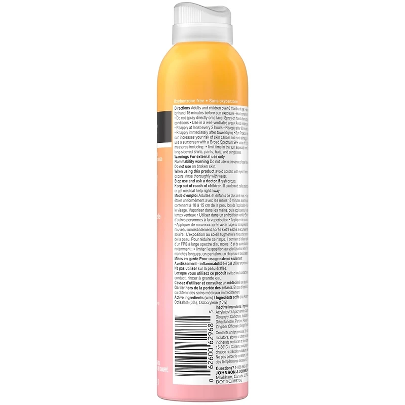 Invisible Daily Defense Body Mist Sunscreen Spf 50+