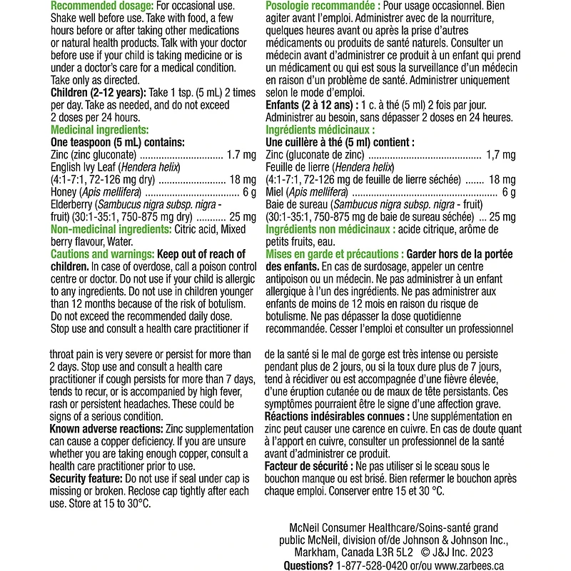 Sirop toux + mucosités pour enfants