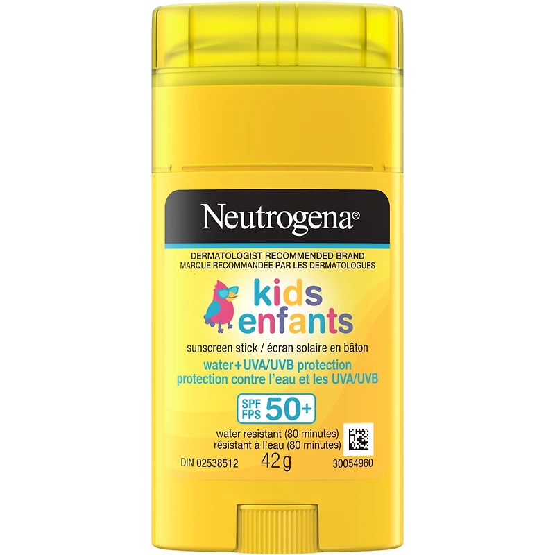Écran solaire pour enfants en bâtonnet, FPS 50+