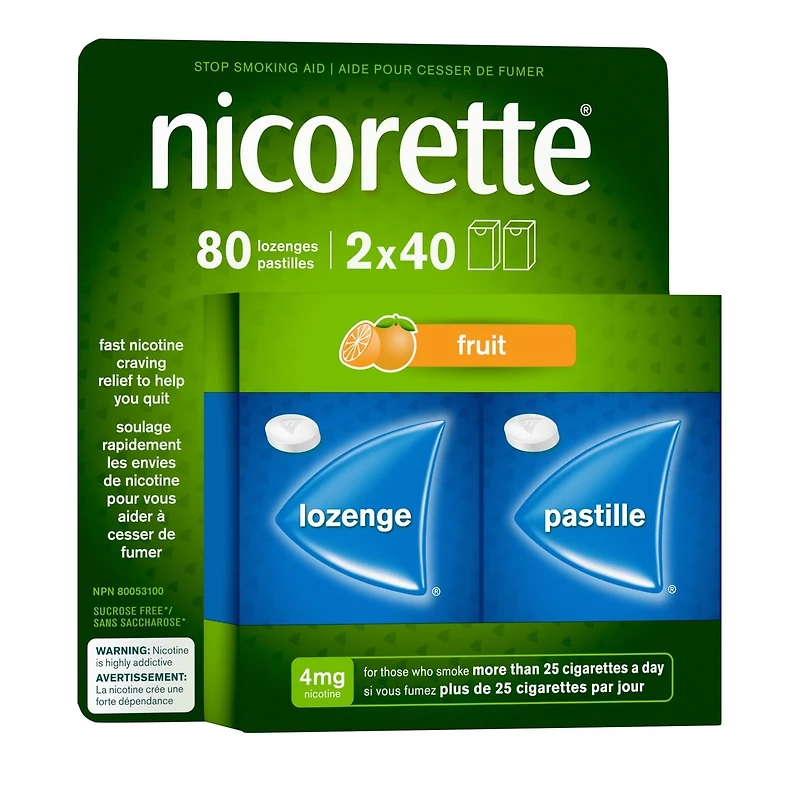Nicotine Lozenges, 4mg, Mint, 80 Count