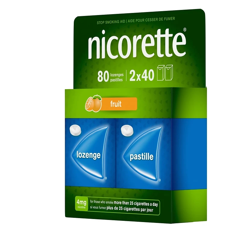 Nicotine Lozenges, 4mg, Mint, 80 Count