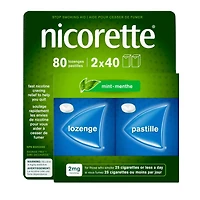 Nicotine Lozenges, 2mg, Mint, 80 Count