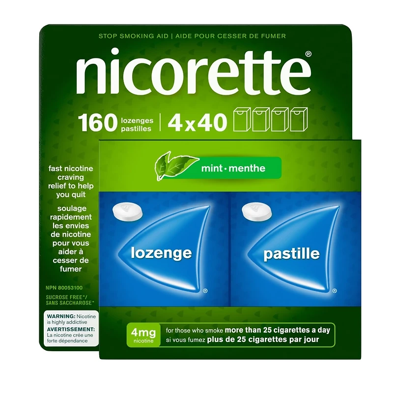 Nicotine Lozenges, 4mg, Mint