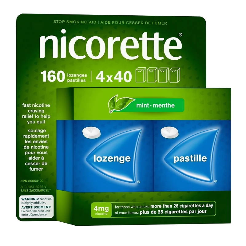 Nicotine Lozenges, 4mg, Mint