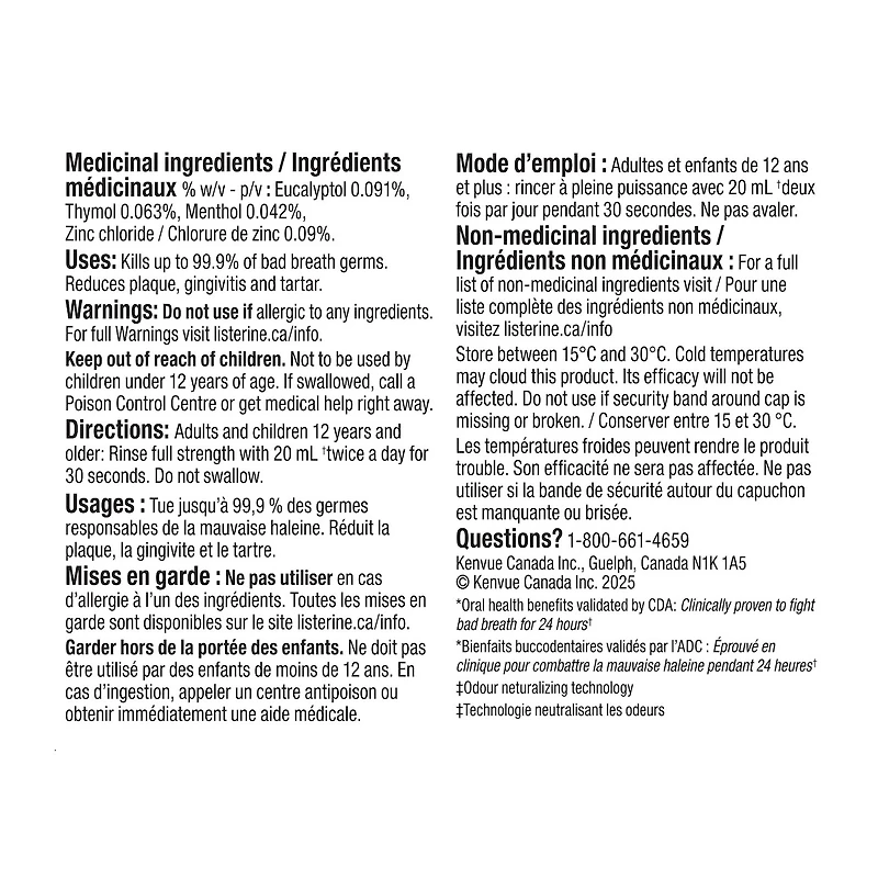 Rince-bouche sans alcool contre la mauvaise haleine