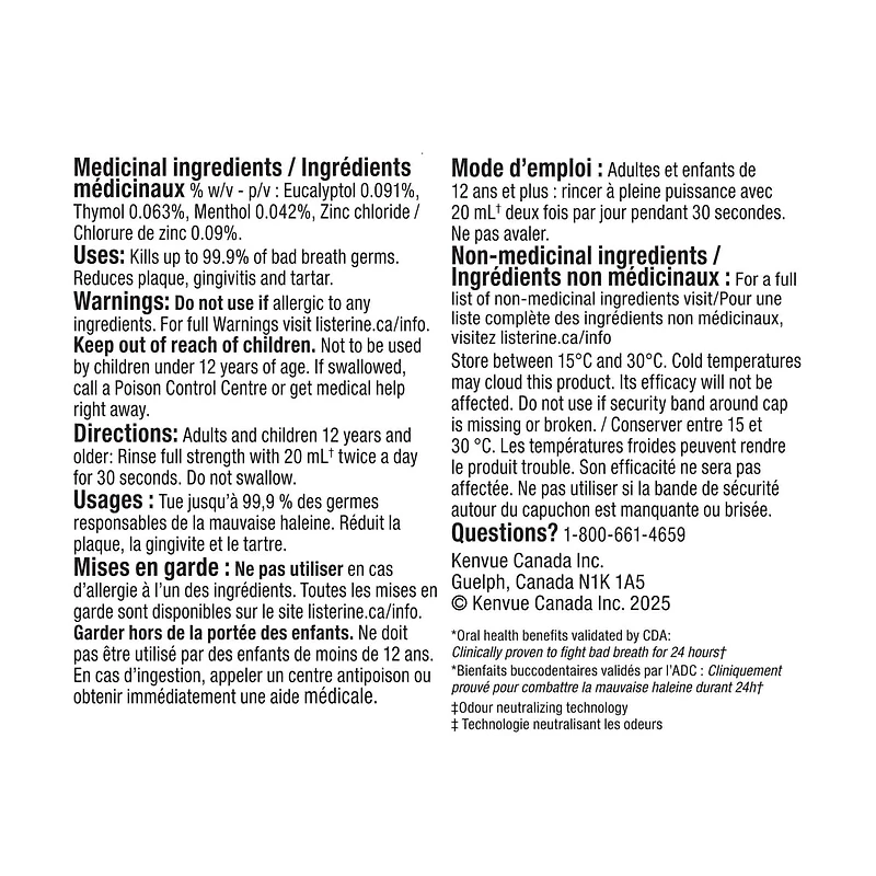 Breath Defense Alcohol-Free Mouthwash, Smooth Mint