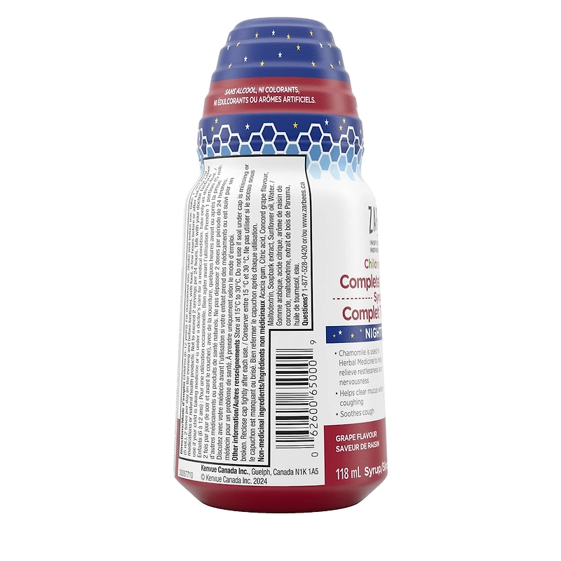 Sirop Complet Toux + Rhume pour enfants pour la nuit