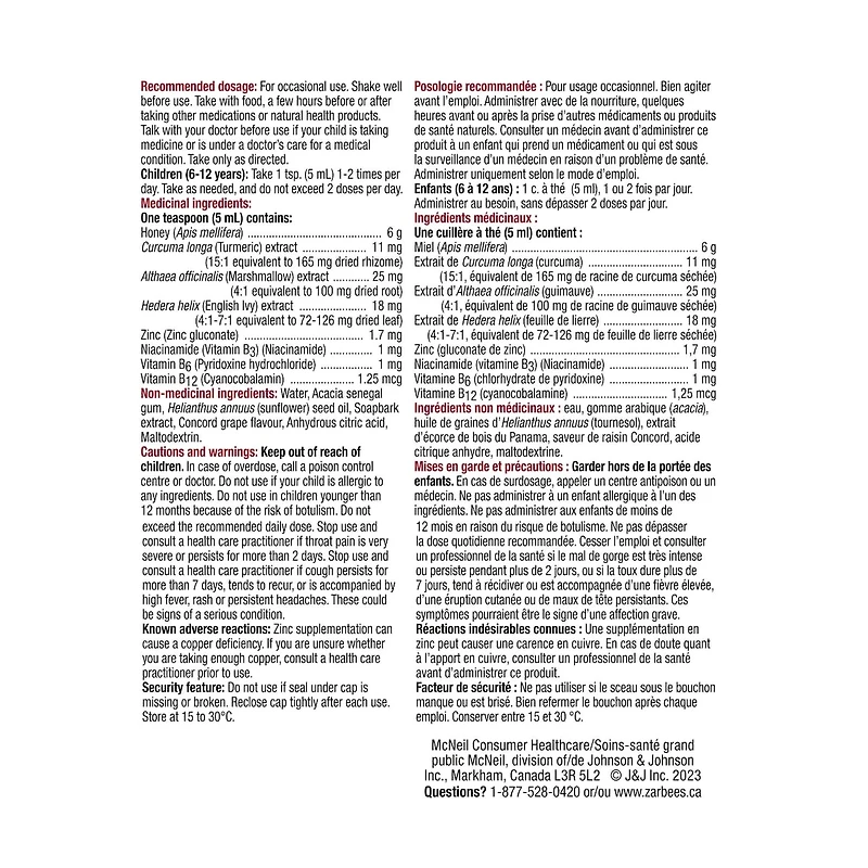 Sirop Complet Toux + Rhume pour enfants pour la nuit