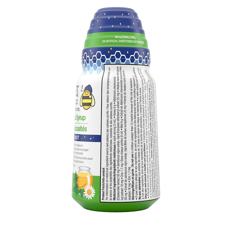 Sirop Toux + Mucosités pour enfants pour la nuit