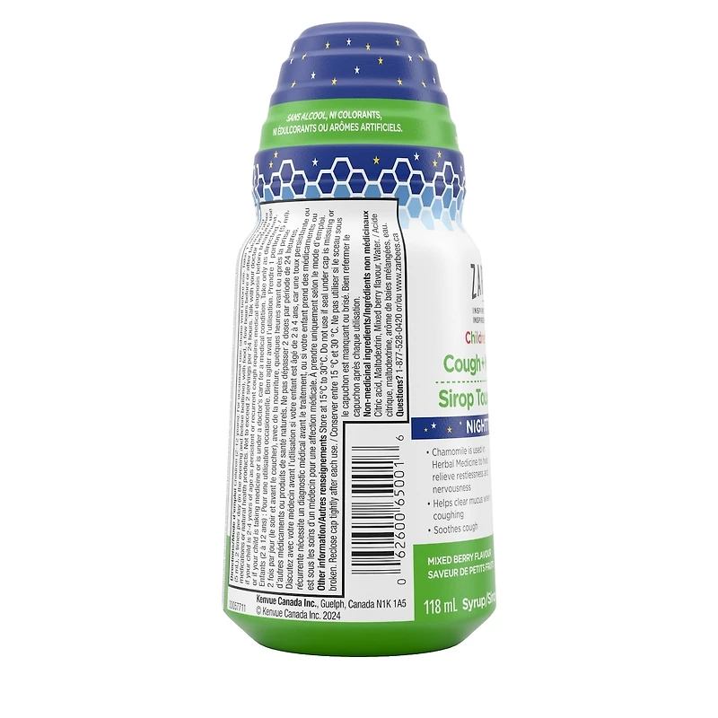 Sirop Toux + Mucosités pour enfants pour la nuit