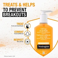 Oil-Free Acne Wash, Fragrance-Free Facial Cleanser