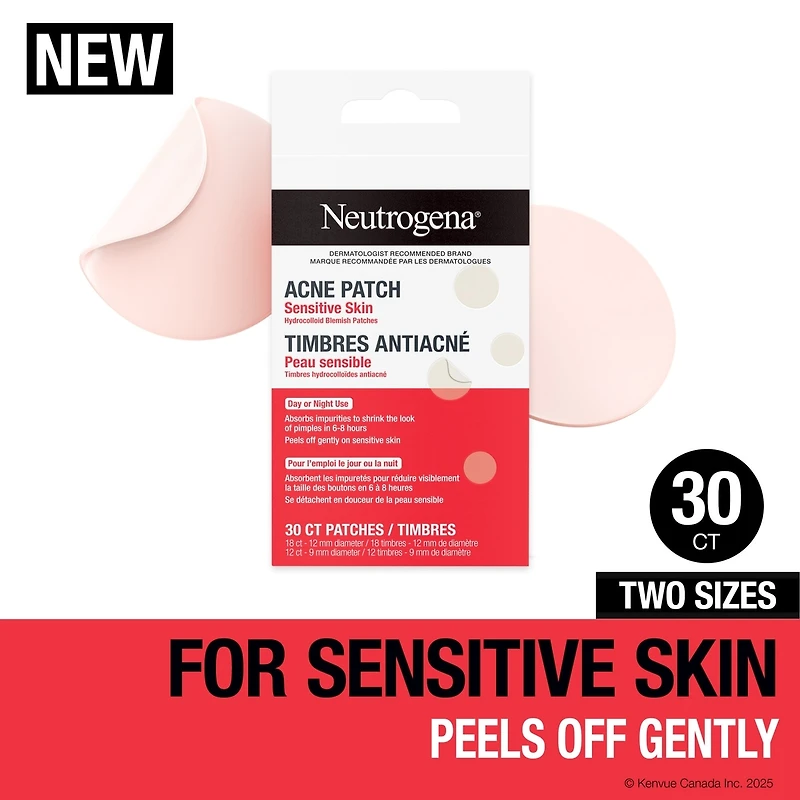Acne Patches for Sensitive Skin, Two Sizes
