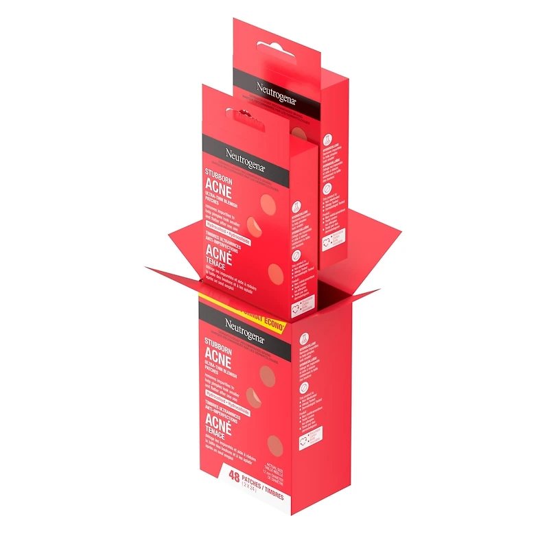 Stubborn Acne Blemish Patches, Hydrocolloid Spot Treatment, Pimple Care Patch, Duo Pack