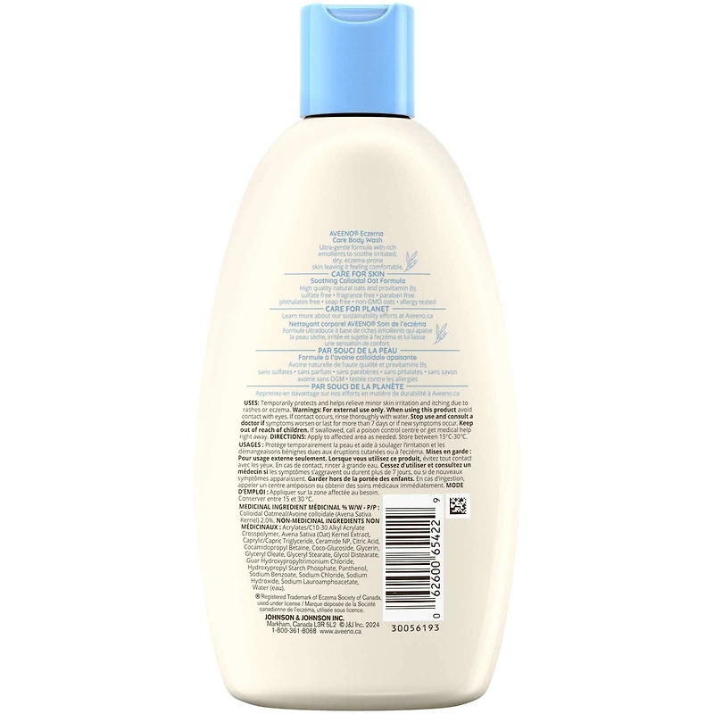 Eczema Care Body Wash, Fragrance Free