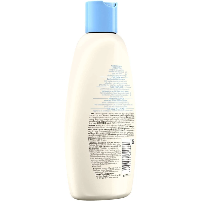 Eczema Care Body Wash, Fragrance Free