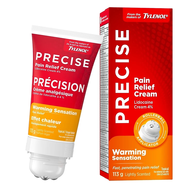Crème analgésique Precise avec sensation de chaleur