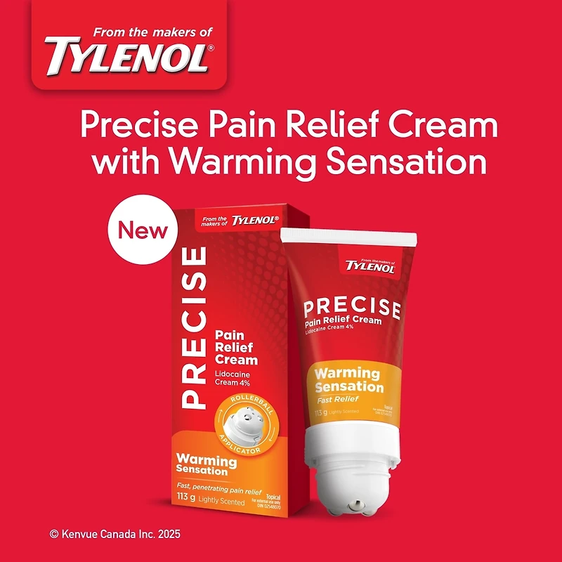 Crème analgésique Precise avec sensation de chaleur