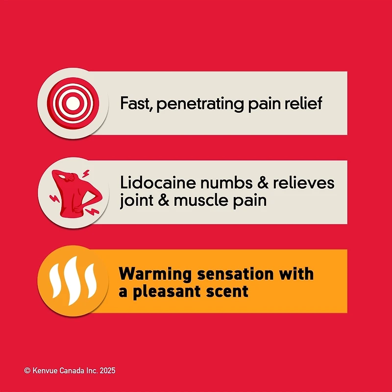 Crème analgésique Precise avec sensation de chaleur