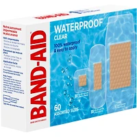 Pansements adhésifs imperméables et transparents