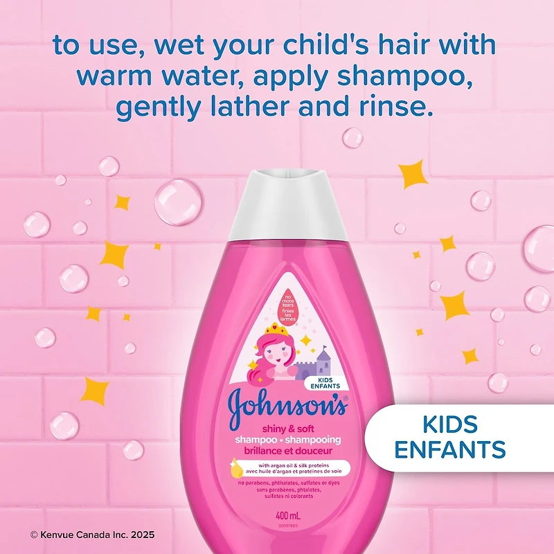 Shampoing pour enfants sans irritation Brillance et douceur
