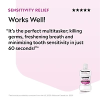 Solutions cliniques sensibilité réduite, rince-bouche antiseptique