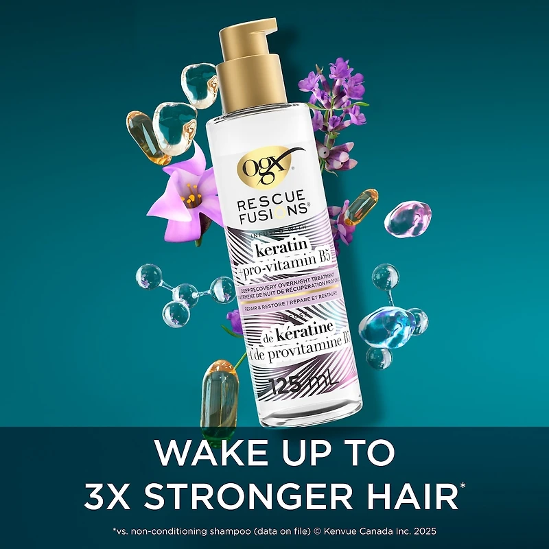 Traitement capillaire de nuit de récupération profonde