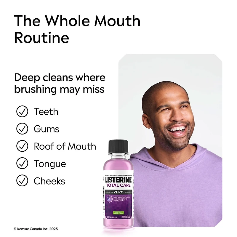 Total Care Zero Mouthwash, Alcohol Free 95ML