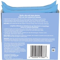 Lingettes nettoyantes démaquillantes  Tout-en-un pour le visage, compostables, composées de fibres végétales, Duo écono