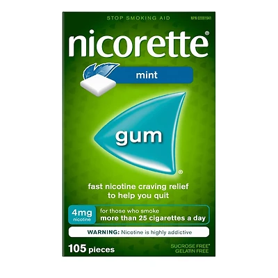 Nicotine Gum, 4 mg, Extreme Chill Mint Flavour