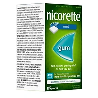 Nicotine Gum, 4 mg, Extreme Chill Mint Flavour