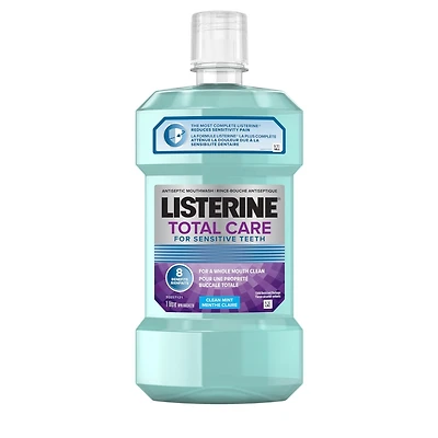 Listerine Rince-bouche antiseptique Total Care, pour dents sensibles 1L