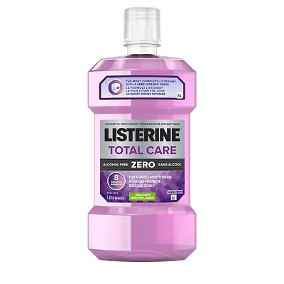Listerine Rince-bouche antiseptique Total Care Zero, sans alcool 1L