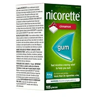 Nicotine Gum, 4 mg, Cinnamon