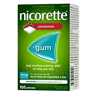 Nicotine Gum, 4 mg, Cinnamon