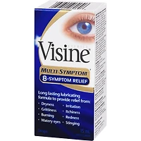 Soulagement de 8 symptômes, Gouttes ophtalmiques